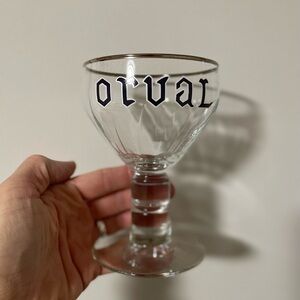 Orval Belgian beer glass
